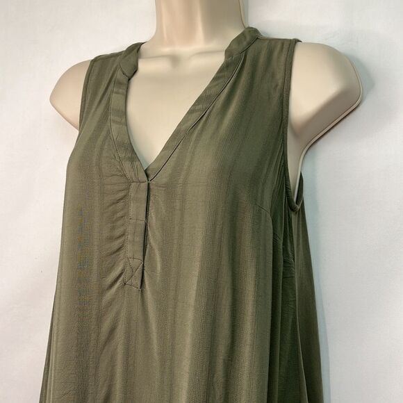 Maeve by Anthropologie Olive Green sleeveless tunic top size XS EUC - Picture 4 of 15